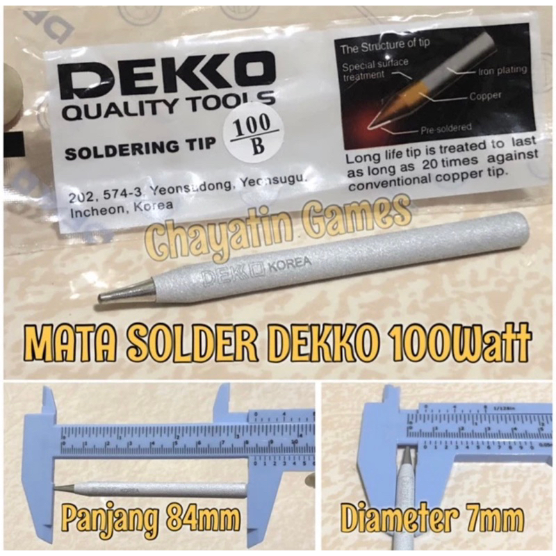 Mata Solder Original Dekko 100 watt type DS-100N / Mata Solder Dekko DS100N / Mata Solder 100watt