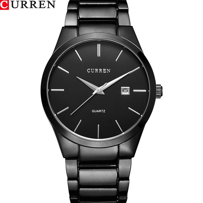 ✾✱ CURREN 8106 Jam Tangan Pria Analog Stainless Steel CURRENOS