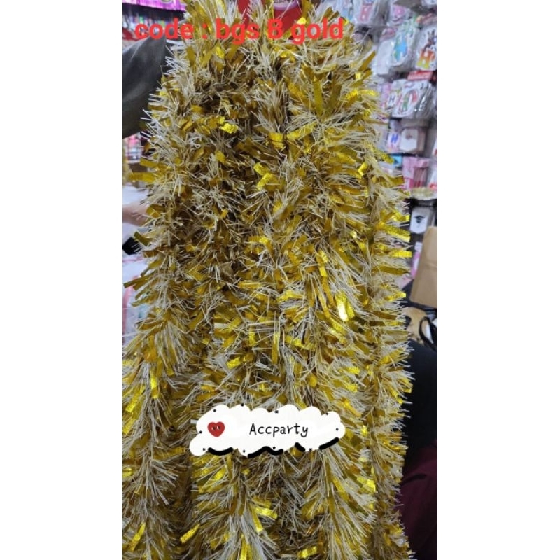 Slinger Rumbai Natal Bagus / Slinger Pohon Natal / Tinsel Hiasan Natal