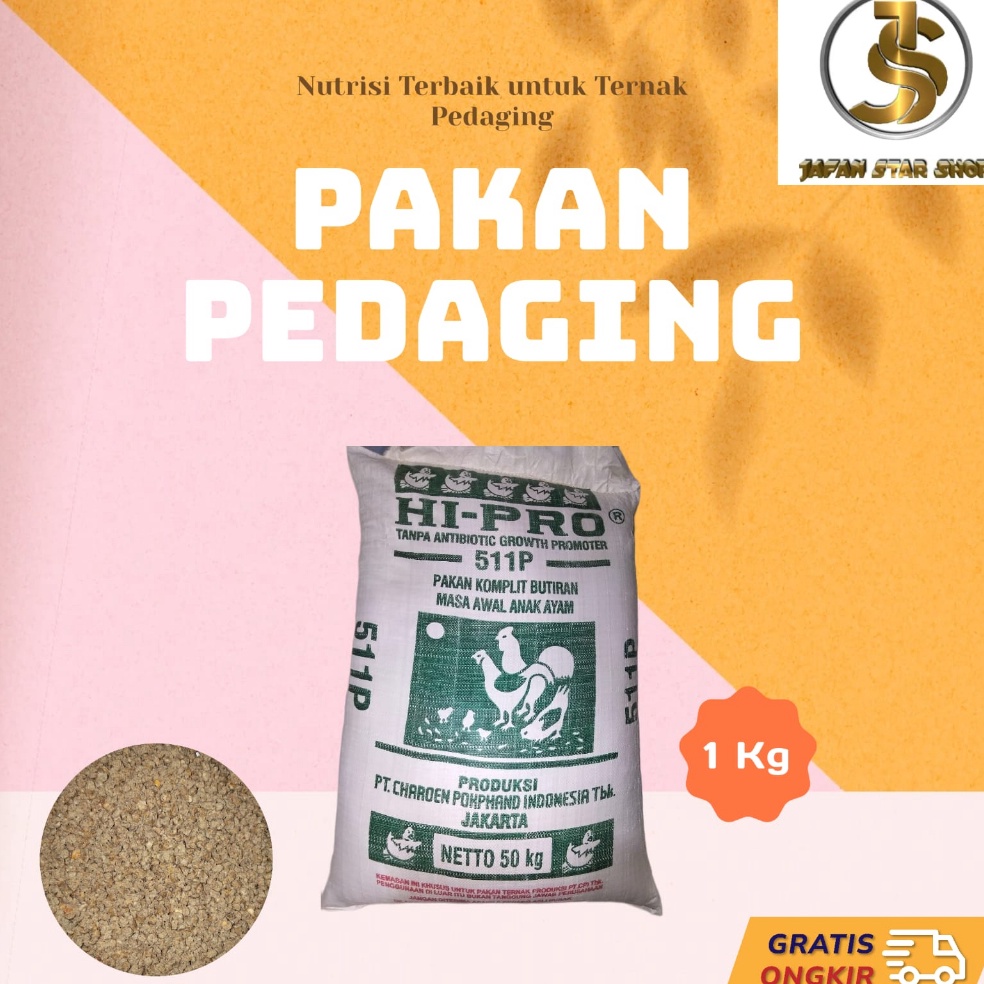 Direkomendasikan 511 P Pakan Ayam Pedaging Pur ayam bebek ayam kampung Jangkrik dikemas 1 kg