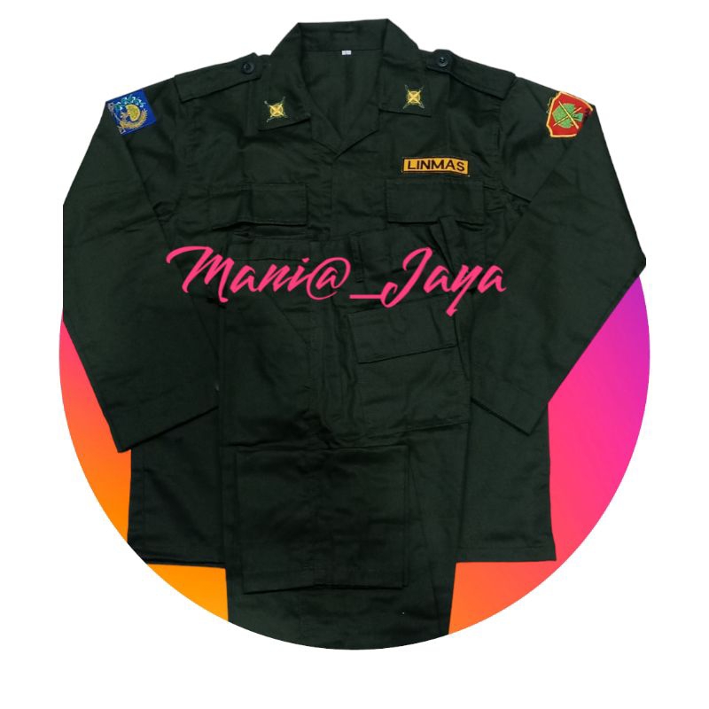 SERAGAM BAJU LINMAS HIJAU