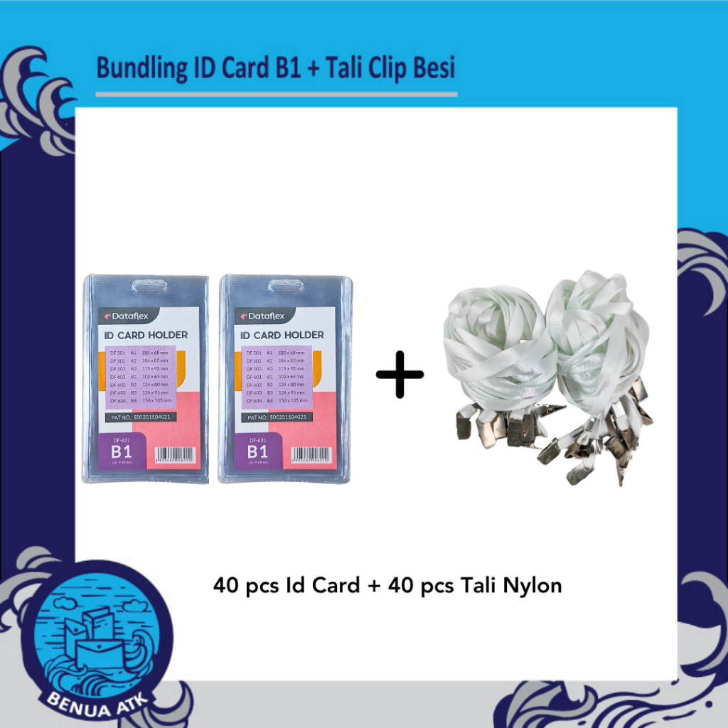 

BUNDLING ID Card Holder B1 + Tali Nylon Clip Besi - NYL