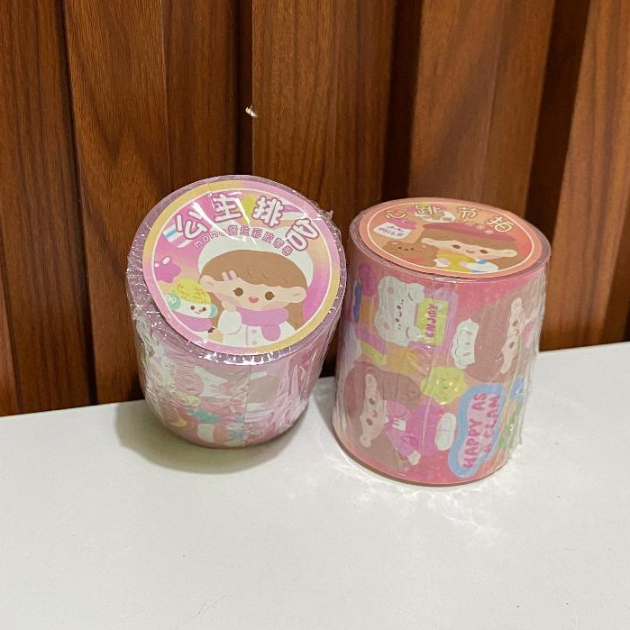 

Stiker Roll Kartun Momo l Cartoon Roll Sticker (N015)