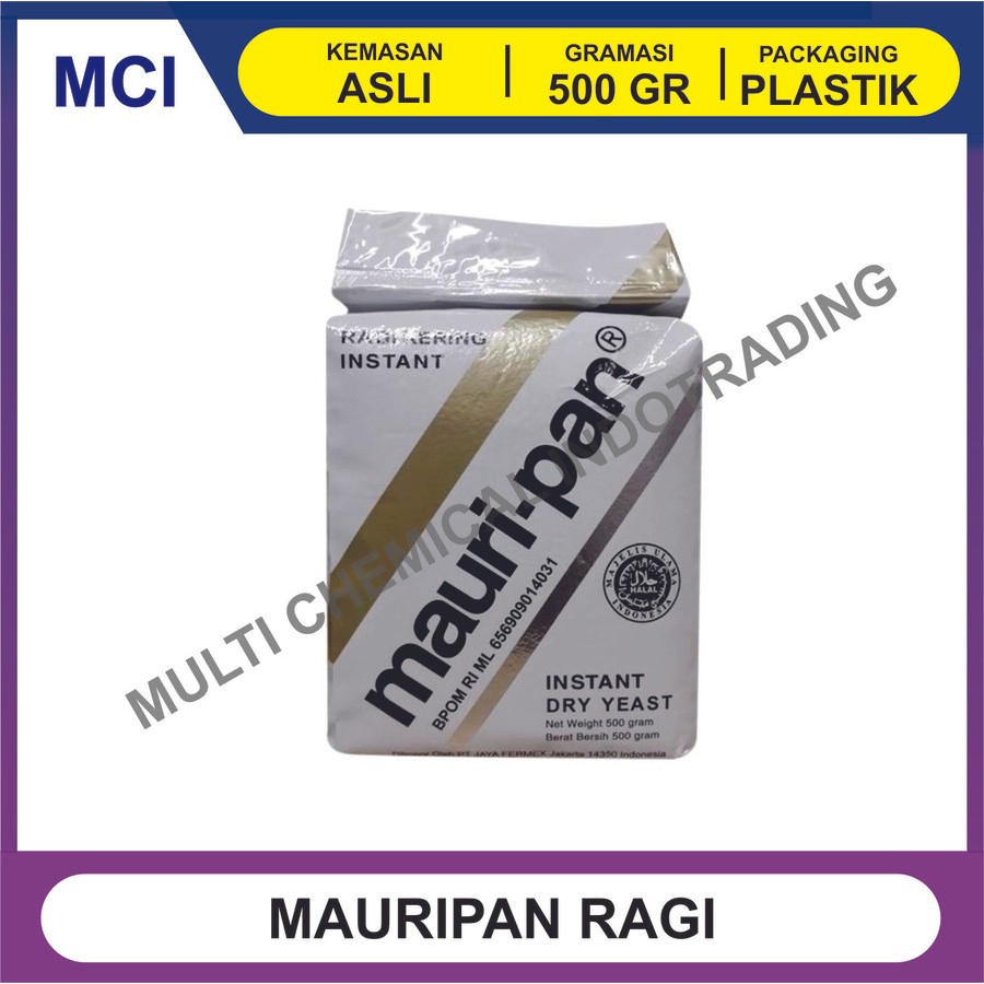 

MAURIPAN GOLD INSTANT DRY YEAST RAGI MAURIPAN 500 GR - 1 DUS 20 PCS