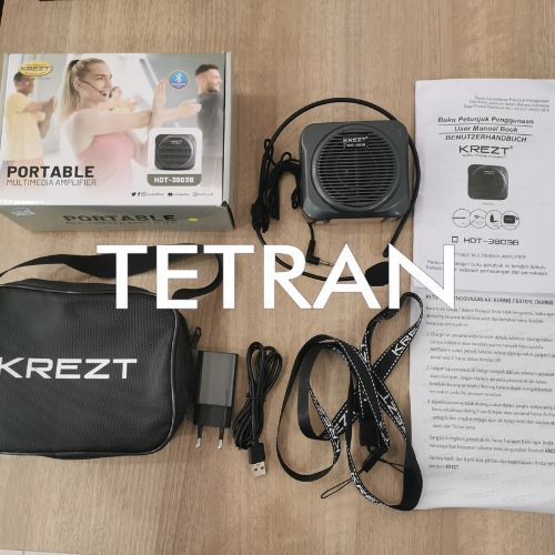 Speaker KREZT HDT-3803B Waistband Speaker Bluetooth / Tour Guide Speaker / Perlengkapan speaker sena