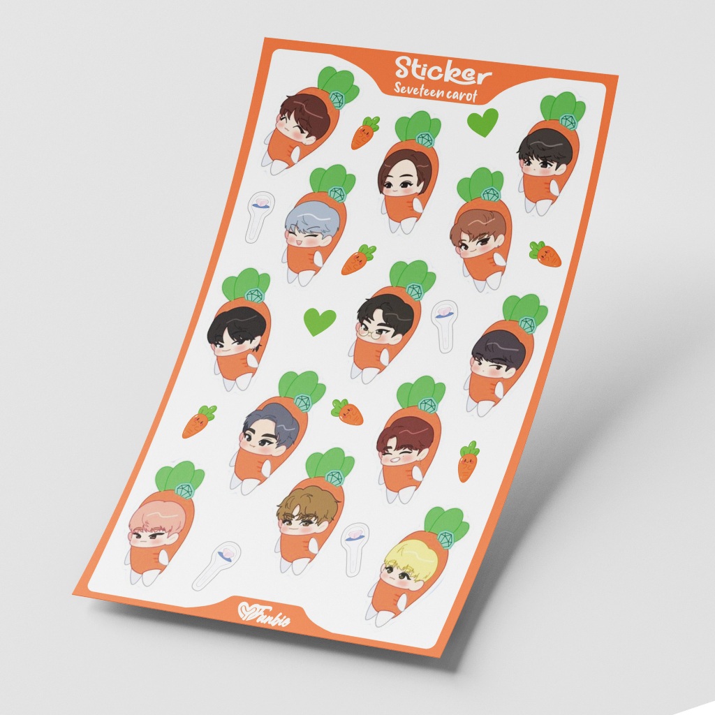 [COD] STIKER SEVENTEEN CHIBI ANTI AIR | STICKER SEVENTEEN CUTE GLITER