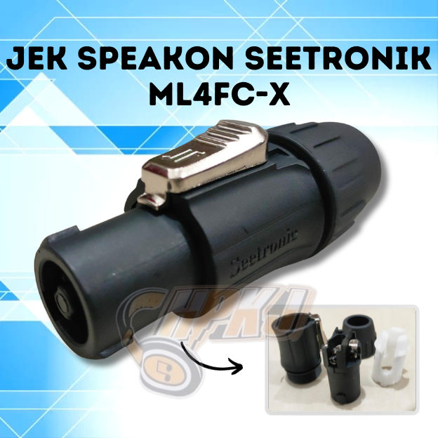 JEK JACK SPEAKON SEETRONIC ML4FC-X jek jack speakon male seetronik