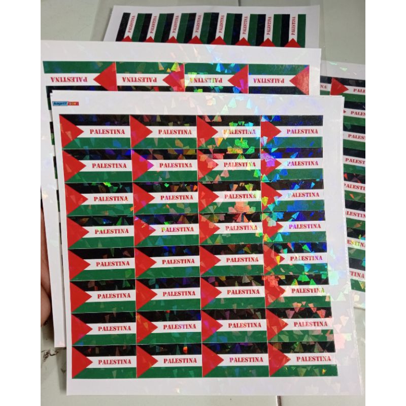 

ISI 10 PCS STICKER PIPI BENDERA PALESTINA