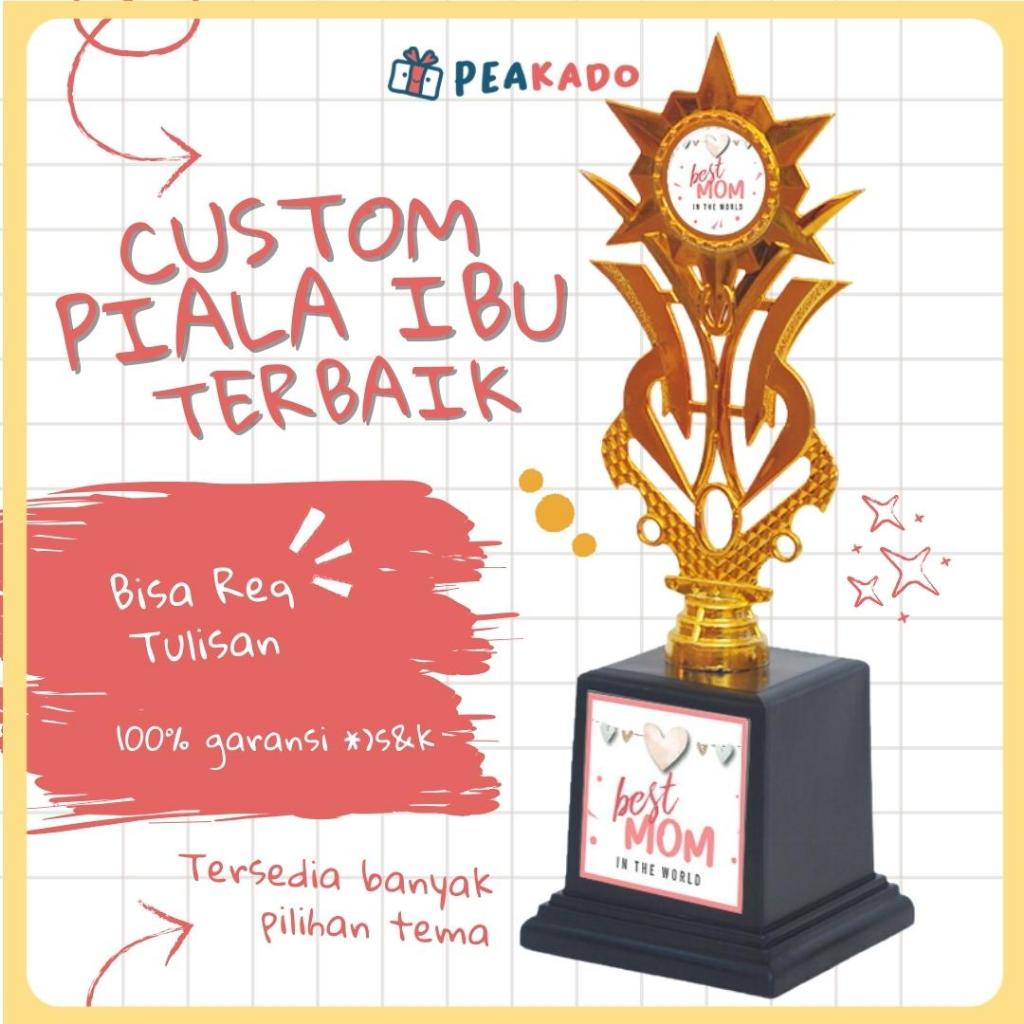 Piala Custom Trophy Tulisan Penghargaan Award Best Boyfriend Ever Kado Pacar Cowok Cewek Hadiah Valentine