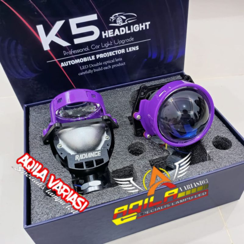 LAMPU BILED K5 PRO LASER SERI GT6  BILED K5 PRO 3 INCH 65/75 Hii/Lo