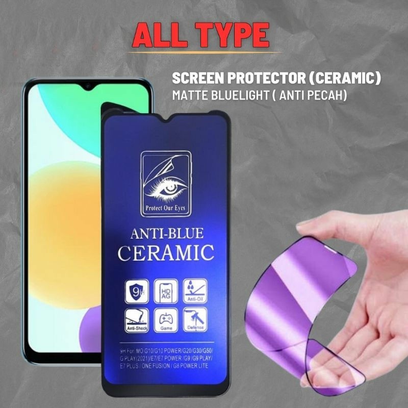 Antigores Blue Ceramic  - Tempered Glass Anti Radiasi - TG Blue Ceramic  For All Type On Description