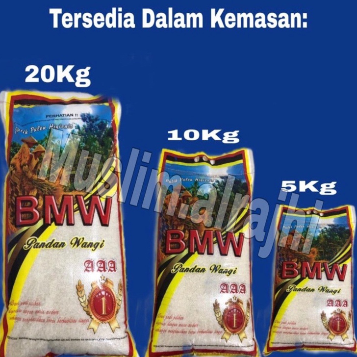 

KODE JSC284 BERAS BMW AAA Premium 100% Asli 10kg dan 20kg