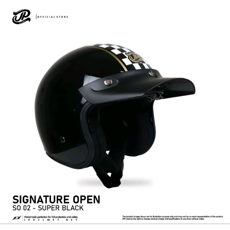 JP helmet singnatur open