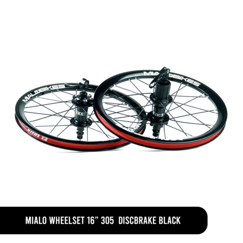 DL. MIALO WHEELSET 16” 305 S50 DISBRAKE