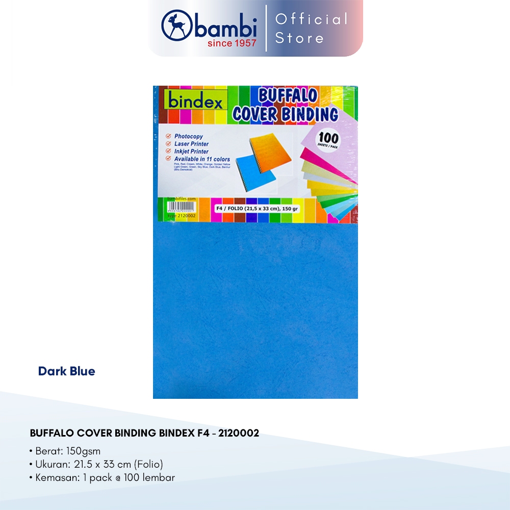 

Bindex Kertas Karton Folio Tipe Buffalo Original