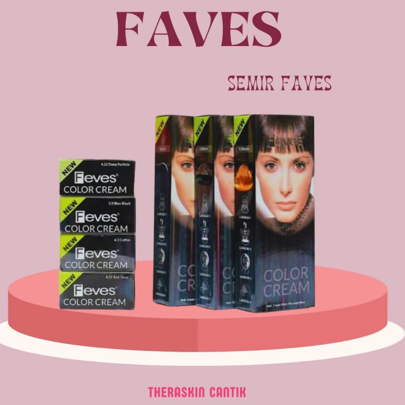(COD) SEMIR FEVES SERIES | HAIR COLOR CREAM 60ML | BLACK | BLUE BLACK | COFFE | PEWARNA RAMBUT