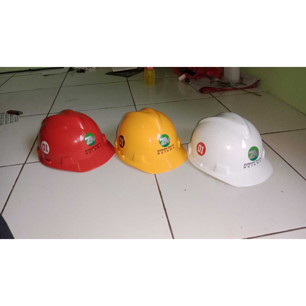 STICKER CUSTOM HELM PROYEK SAFETY FIRST