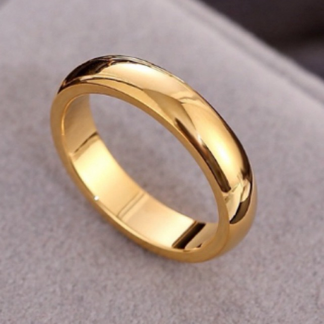 Cincin tunangan cincin nikah Emas Polos