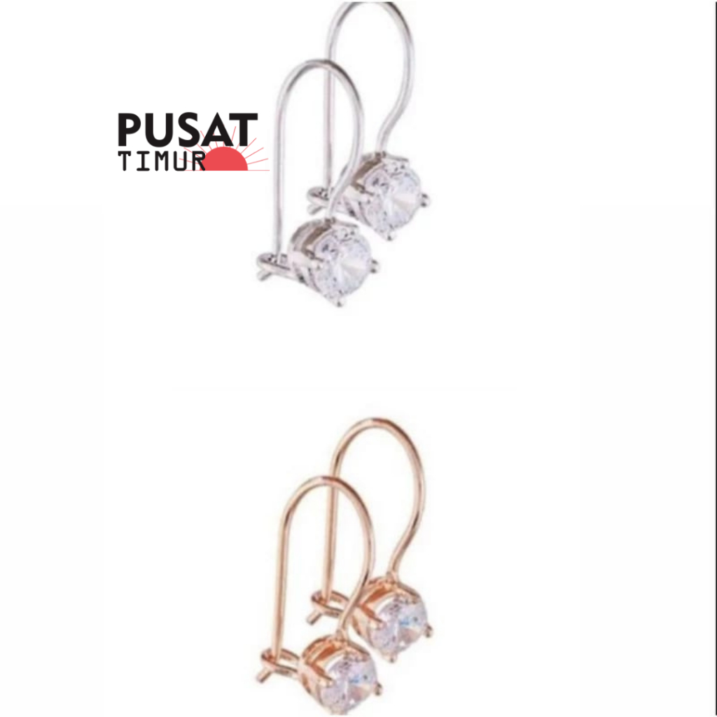 2 Pcs Anting Xuping Mata Berlian Wanita Fashion I PUSAT TIMUR