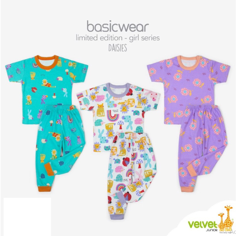 Velvet Junior Setelan Pendek Celana Panjang girl Series