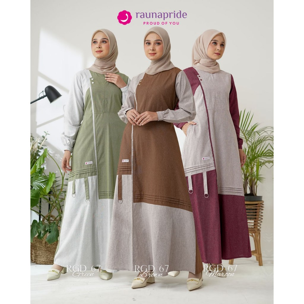 GAMIS MUSLIMAH - RAUNA RGD 67 - GAMIS POLOS - GAMIS BUSUI - GAMIS JUMBO