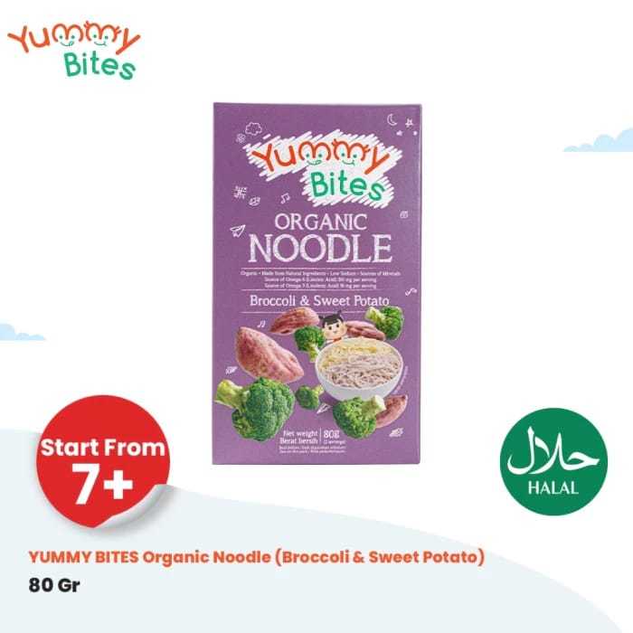 Yummy Bites Organic Baby Noodle 80gr - Mie Sehat - Mie Bayi - Makanan Bayi