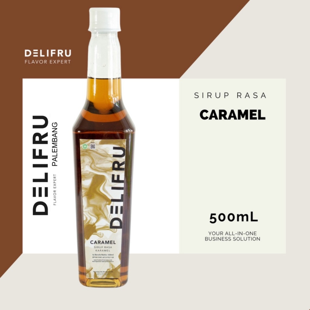 Delifru Syrup Caramel - Sirup Karamel 500 ml