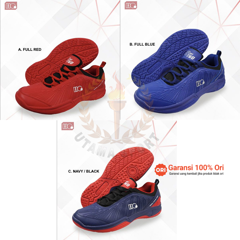 [BOLEH TUKAR UKURAN] Sepatu Badminton Hiqua Gen Two / G2 Hi - Qua Generasi Two / G 2