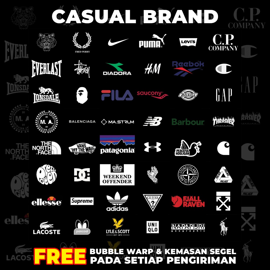 Poster Dinding Aesthetic Bundle Casual  Brand Isi 48/24 Poster