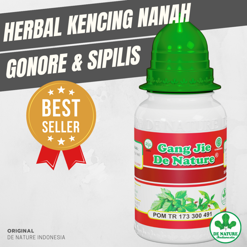 (BISA COD) HERBAL KENCING NANAH, GONORE, INFEKSI SALURAN KEMIH, ANTIBIOTIK HERBAL GANG JIE DE NATURE