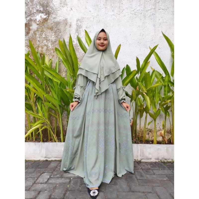 SET KHIMAR FAIZA SALSA BERMERKS