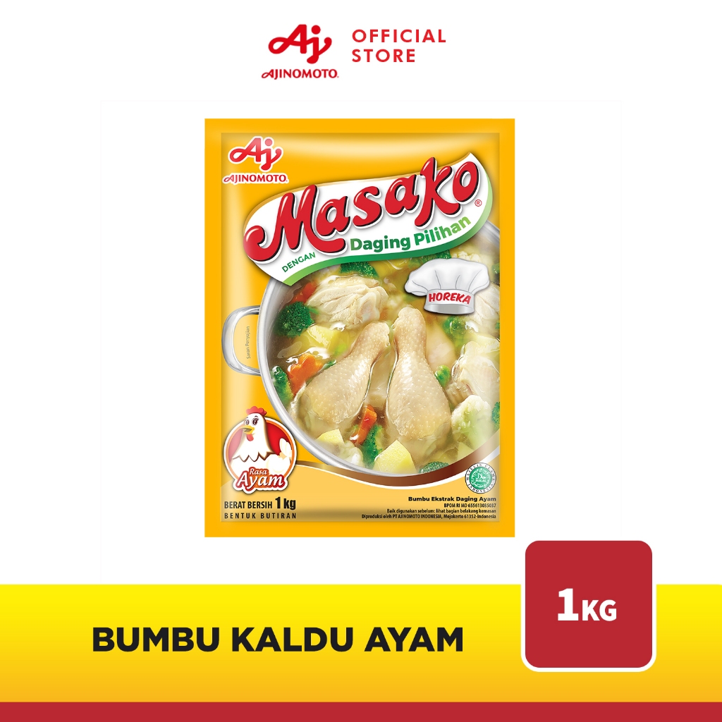 

Masako® Bumbu Kaldu Ayam Penyedap Rasa 1Kg