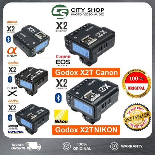 TRIGGER TRANSMITTER GODOX X1T & GODOX X2T FOR CANON,NIKON,SONY,FUJI