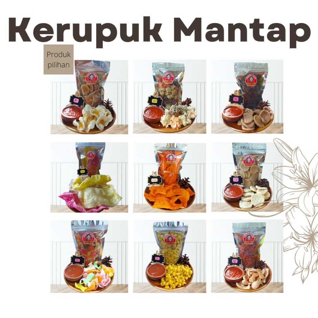 

Kerupuk Mentah Kering / Kerupuk Udang / Kerupuk Ikan / Krupuk Jengkol / Rengginang Manohara / Kerupuk Mie Ceplok