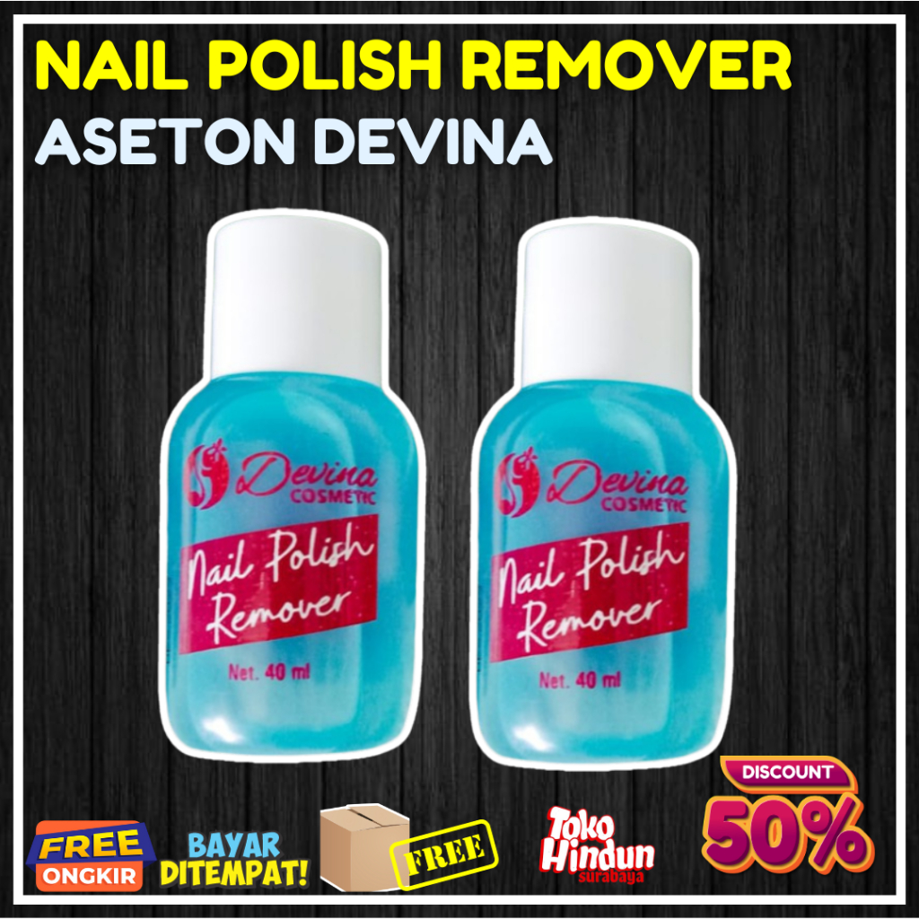 ASETON ACETON REMOVER PEMBERSIH PENGHAPUS KUTEK CAT KUKU NAIL POLISH DEVINA COSMETIC
