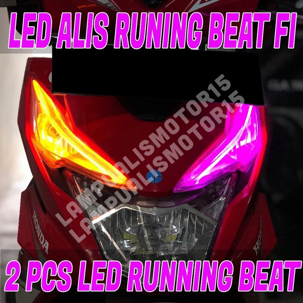 PAKET LAMPU LED ALIS RUNNING SEIN BEAT FI GRATIS DEMON EYES / LAMPU ALIS BEAT ESP SEIN MENGALIR / LA
