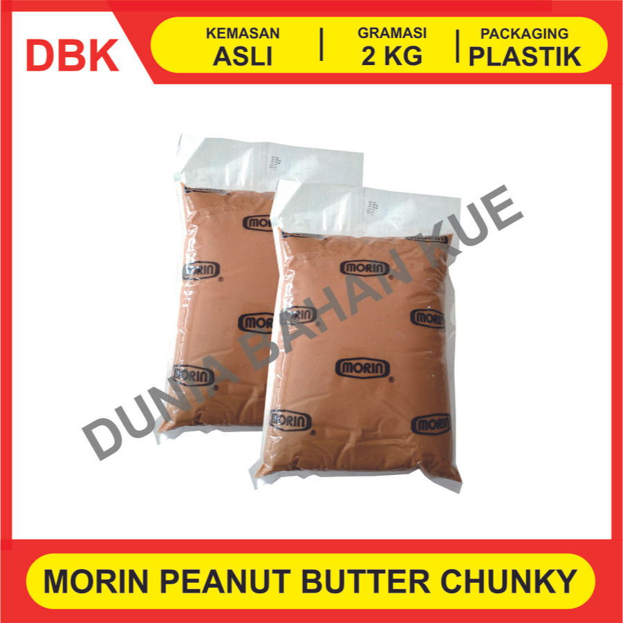 

MORIN PEANUT BUTTER CHUNKY / SELAI KACANG PINDEKAS 2 KG - 1 DUS 5 PCS