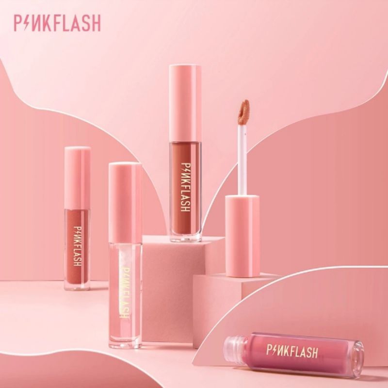 PINKFLASH LASTING GLOSSY LIPGLOSS PINKFLASH LIP GLOSS [BPOM]