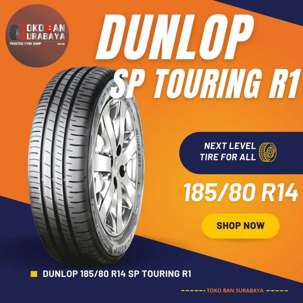 Ban Dunlop DL 185/80 R14 185/80R14 18580R14 18580 R14 185/80/14 R14 R 14 SP TOURING R1