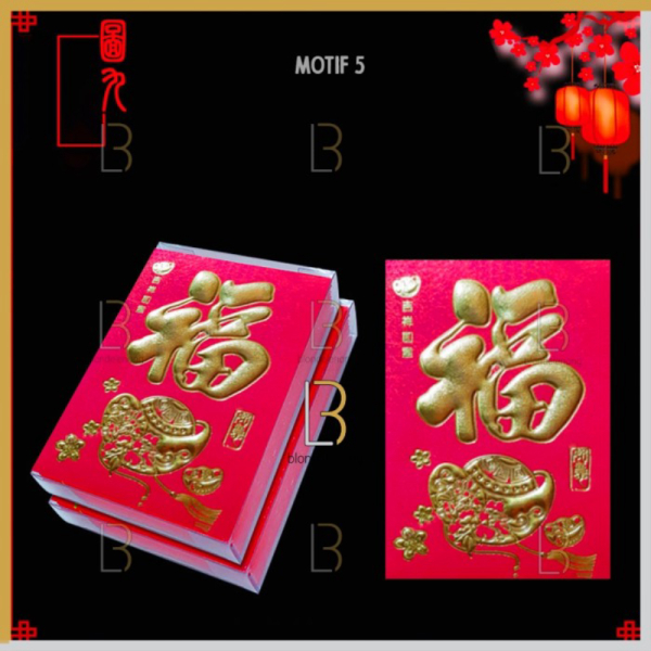 

Unik Amplop Kertas Angpao Angpau Ampao Imlek Netral Panjang Pendek Fu Hoki - Motif-5 Diskon