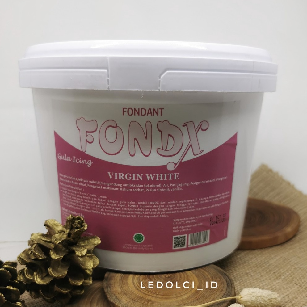 

Murah** TERMURAH! FONDX VANILLA VIRGIN WHITE FONDANT VANILLA 500 GR ☇Terupdate