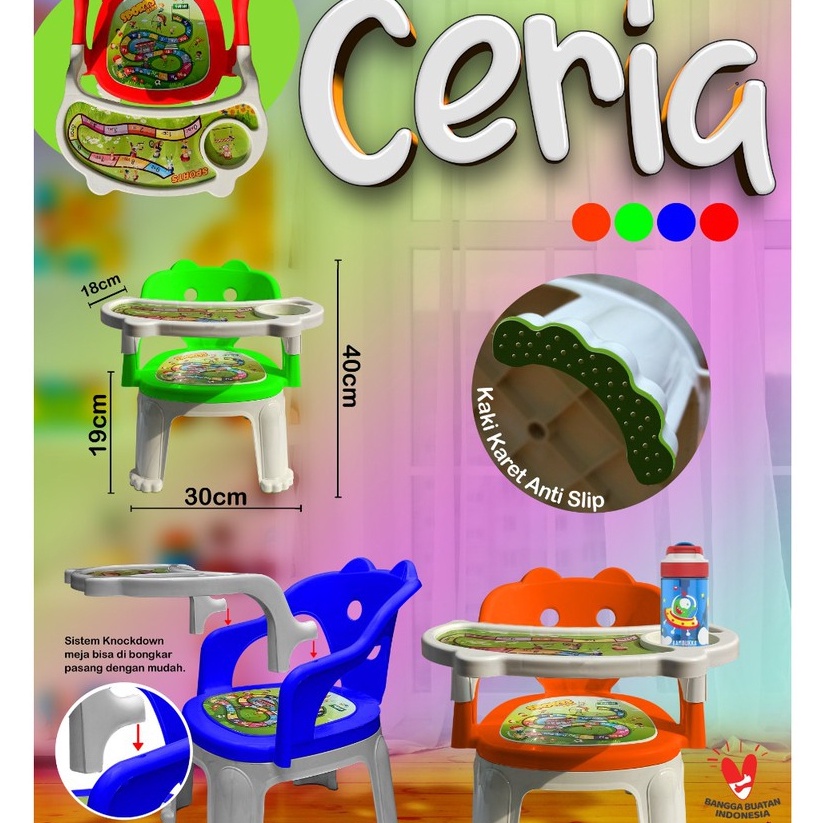 Hot Meja Kursi Ceria Kursi Makan Bayi/Kursi Meja Makan Anak/Kursi Ceria Meja Kursi Tabitha