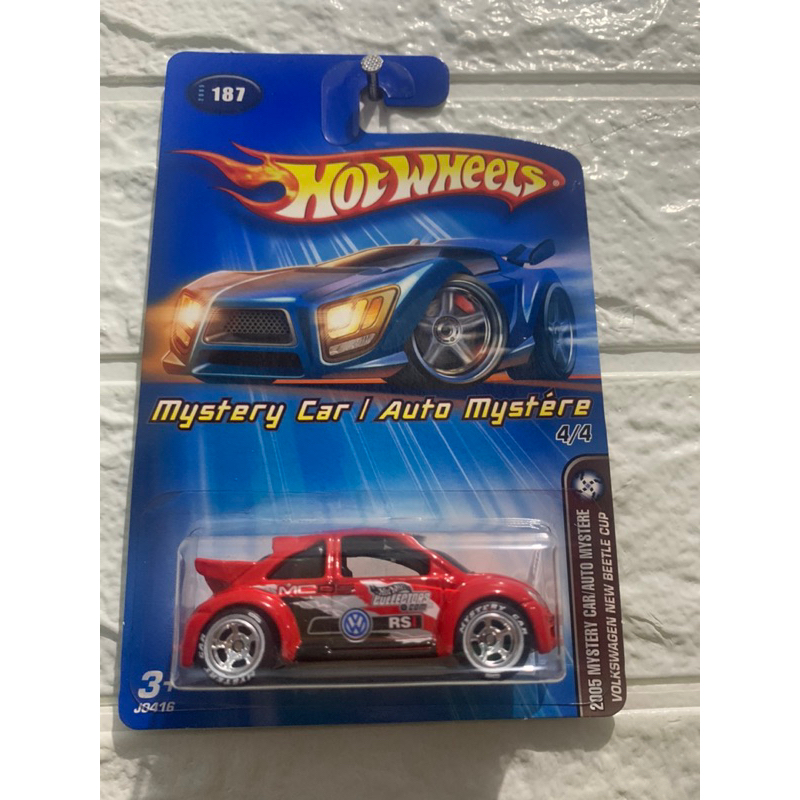 HOTWHEELS SUPER TREASURE HUNT MYSTERY CAR/AUTO MYSTERE4/4, VOLKSWAGEN NEW BEETLE CUP [red]