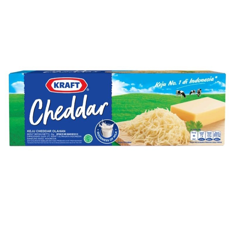 

Keju Kraft Cheddar 2KG / Kraft Cheddar Cheese / Keju Kraft Cheddar / Keju Kraft Midi / Keju untuk kue dan burger / Keju Kraft Murah / Keju Parut / Keju Cheddar Olahan / Keju Serbaguna