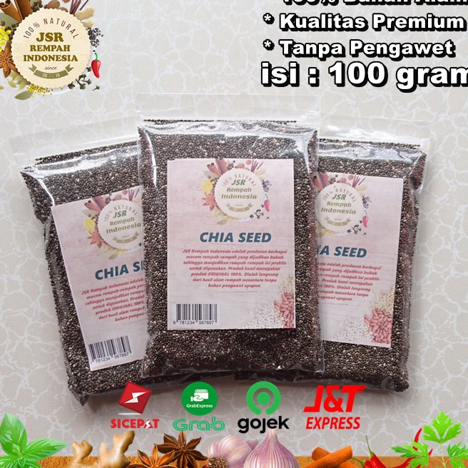 

Baru CHIA SEED MEXICO ORGANIC ASLI ISI 100 GRAM KUALITAS PREMIUM JSR REMPAH