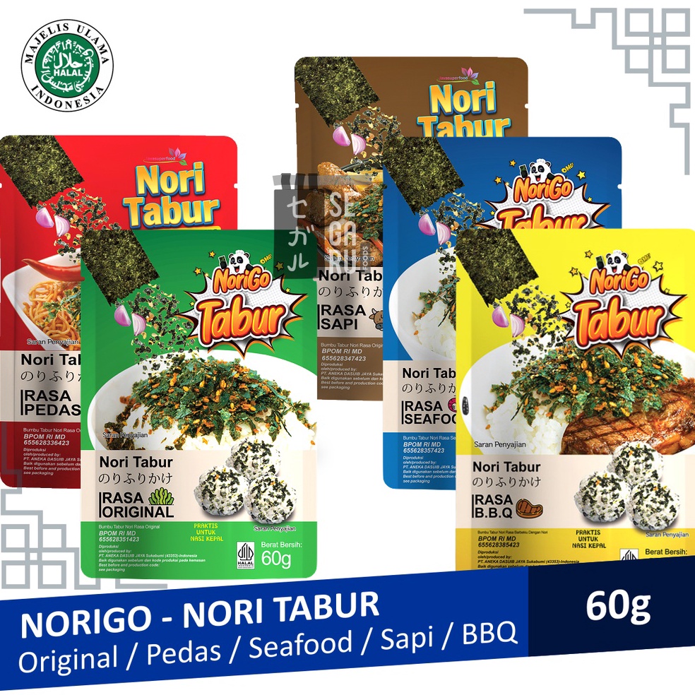 

NSL NORIGO Nori Tabur | Abon Nori | Rumput Laut Panggang 60g ➥Ready Stock