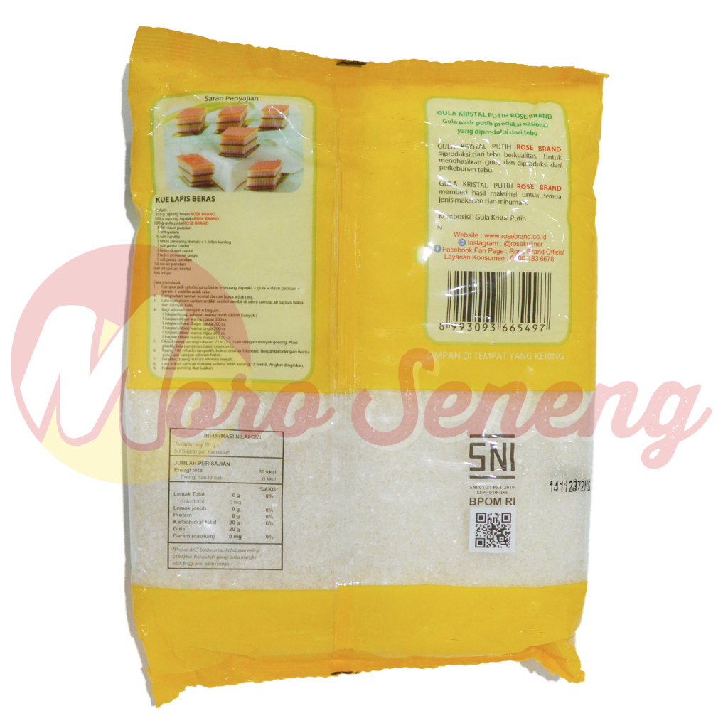

RB Gula Rose Brand Kuning Tebu 1 kg Rosebrand Pasir 1kg
