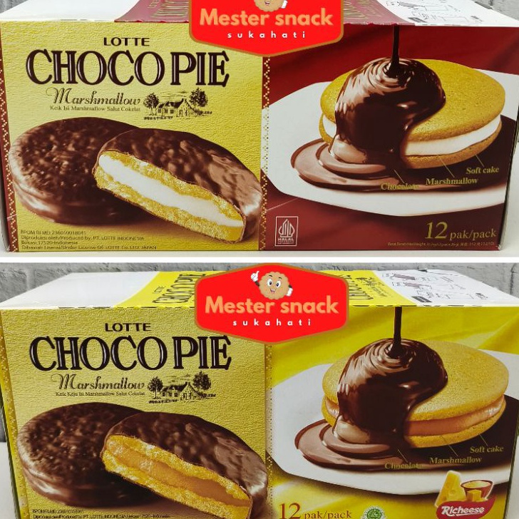 

Laris Lotte Chocopie Marshmallow (1 pack isi 12 pcs)