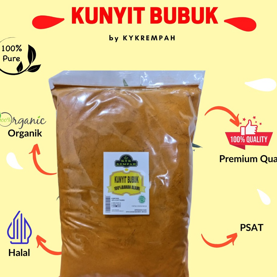 

Terupdate KUNYIT BUBUK MURNI - 1 KG