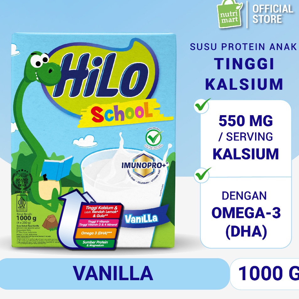 

Kode VY724 HiLo School Vanilla 1000 gram - Susu Tinggi Kalsium Lebih Rendah Lemak